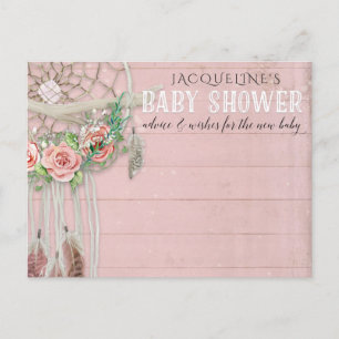 Postal BOHO Dream Catcher Chica de Asesoramiento Floral B