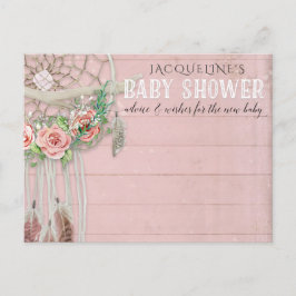 Postal BOHO Dream Catcher Chica de Asesoramiento Floral B