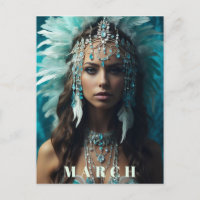 *~* Boho MARCH AQUAMARINE AP53 Headdress