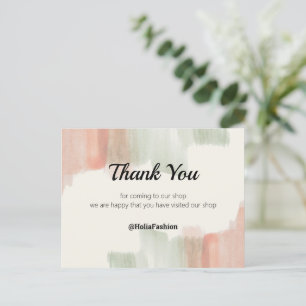 Postal Boho minimalista Gracias Postcard