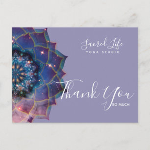 Postal Boho Nebula Bloom Diseño de Mandala