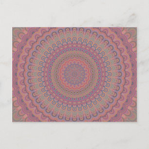 Postal Boho oval mandala