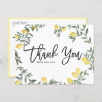 Boho Watercolor Lemon Wreath Gracias