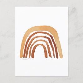 Postal Boho Watercolor Rainbow Post Card