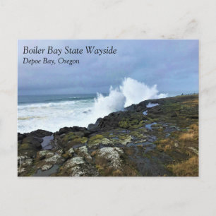 Postal Boiler Bay State Wayside, Depoe Bay, Oregon Postca