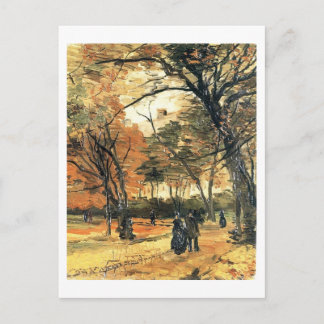 Postal Bois de Boulogne, People Walking, Vincent van Gogh