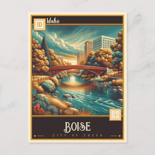 Postal Boise, Idaho | Vintage (Anverso)