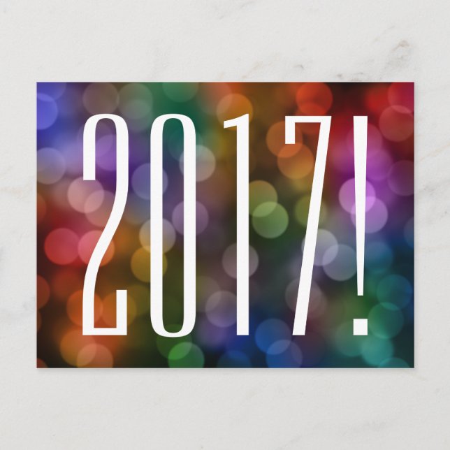 Postal Bokeh de 2017 (Anverso)