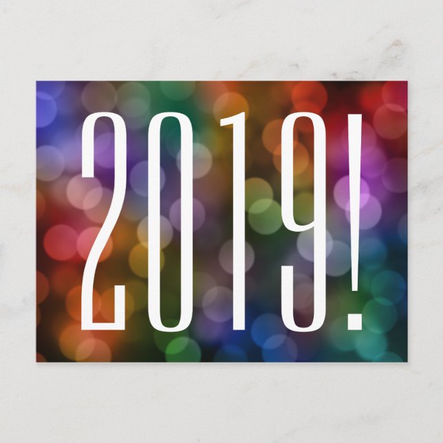 Postal Bokeh de 2019 (Anverso)