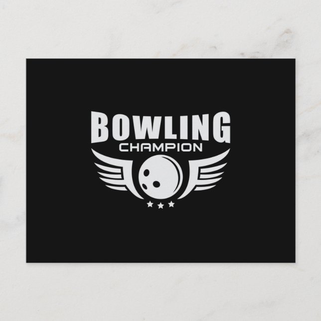 Postal Bola Bowler Deportes Strike Bowl Team Gratito rega (Anverso)