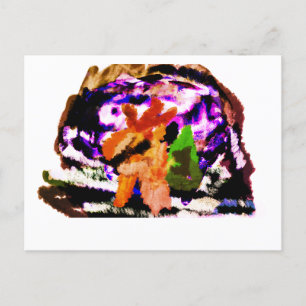 Postal Bola de cristal con nieve