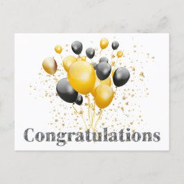 Postal Bola de discoteca decorativa de felicitaciones