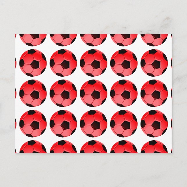 Postal Bola de Fútbol Red American o Association (Anverso)
