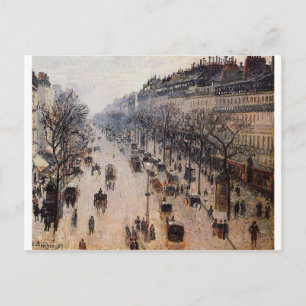Postal Bola de invierno Boulevard Montmartre por Camille