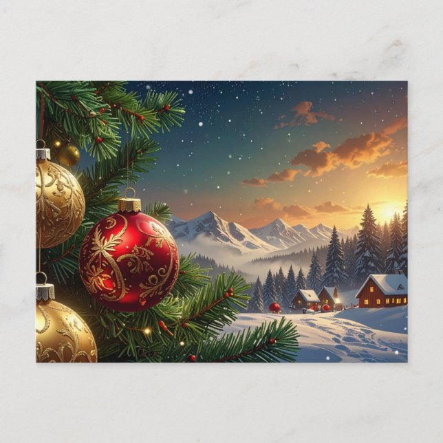 Postal bola de navidad (Anverso)