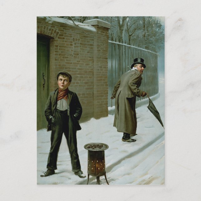 Postal Bola de nieve - culpable o no culpable (Anverso)