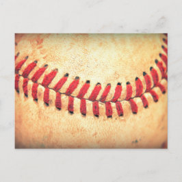 Postal Bola del béisbol del vintage