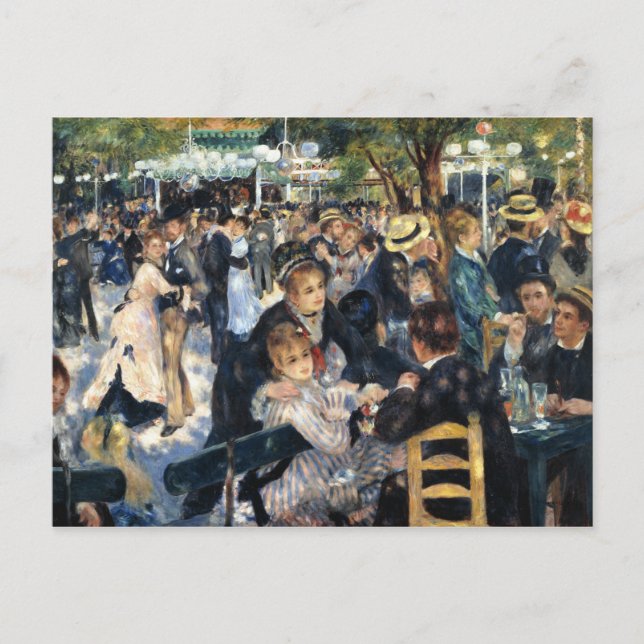 Postal Bola en el Moulin de la Galette - Renoir (Anverso)