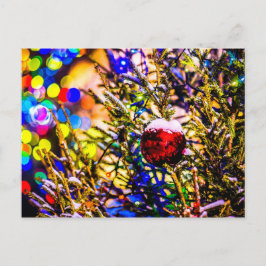 Postal Bola Roja, Luces de Navidad