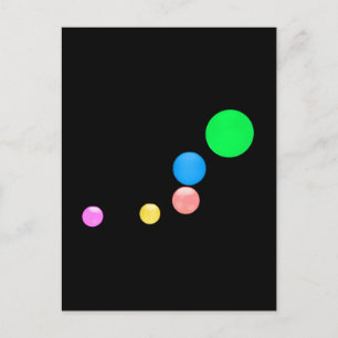 Postal Bolas de colores