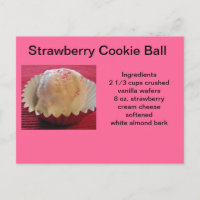 Bolas de fresa de galleta