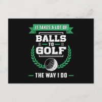 Bolas De Golf Jugador Golfer Golfing Sports Funny