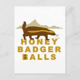 Postal Bolas de Honey Badger