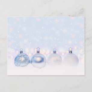 Postal Bolas Navideñas Mágicas Metálicas Fotografía