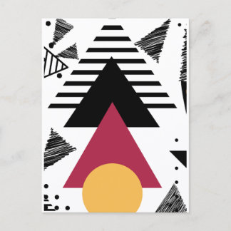 Postal Bold minimal geometric shapes 