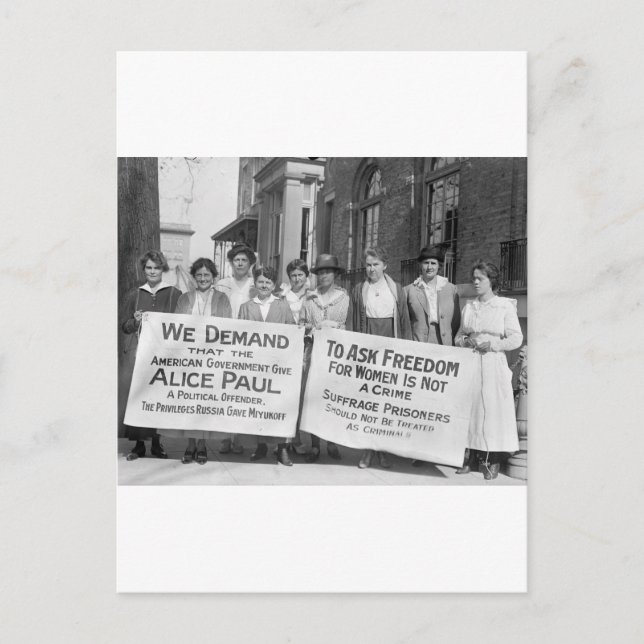 Postal Boletos de sufraga para mujeres, 1917 (Anverso)