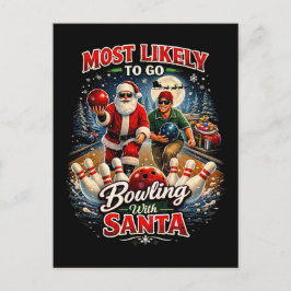 Postal Boliche con Santa