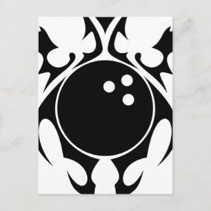 Postal boliche. tribal.