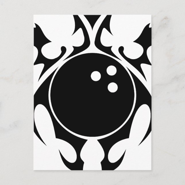 Postal boliche. tribal. (Anverso)