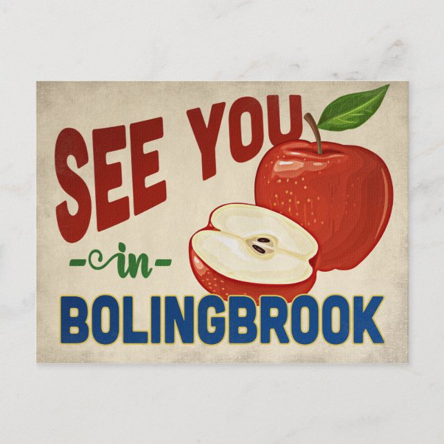 Postal Bolingbrook Illinois Apple - Viajes de época (Anverso)