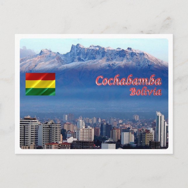 Postal Bolivia - Cochabamba - Cordillera Tunari - (Anverso)