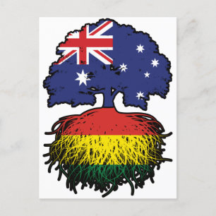 Postal Bolivia: Raíces de árboles australianos bolivianos