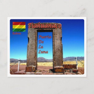 Postal Bolivia - Tiahuanaco - Puerta de la Luna -