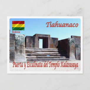 Postal Bolivia - Tiahuanaco - Templo Kalasasaya