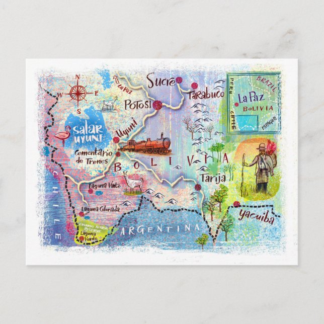 Postal Bolivia: Traveller... (Anverso)