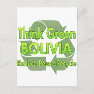 Postal Bolivia verde