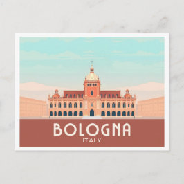 Postal Bolonia Italia Pastel Travel
