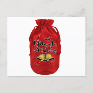 Postal Bolsa de botellas de terciopelo, Bolsa de Vino de