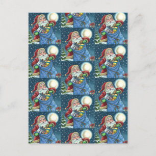 POSTAL BOLSA DE JUGUETES DE SANTA EN LA AZOTEA, CASA DE D