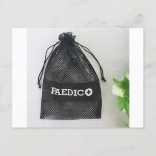 Postal Bolsa de malla negra, bolsa promocional de malla d