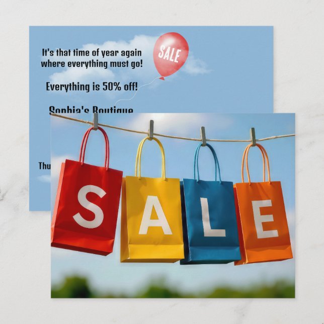 Postal Bolsas de Compras en Venta en Línea (Anverso / Reverso)