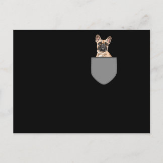 Postal Bolsillo del Bulldog francés