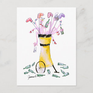 Postal bolso del fiesta del golf, fernandes tony