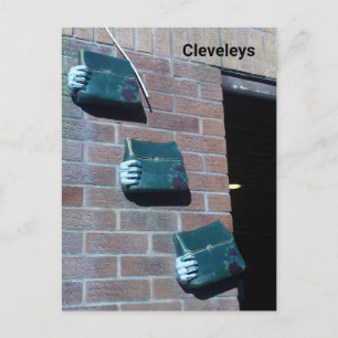 Postal Bolsos de mano de arte callejero de Cleveleys