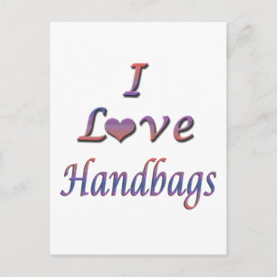 Postal Bolsos de mano de I Heart (Love)