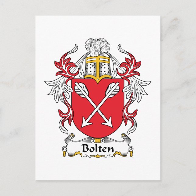Postal Bolten Family Crest (Anverso)